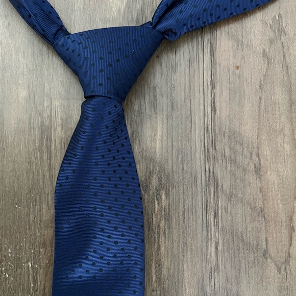 Perry Ellis Blue Tie Elegant Silk Accessory - Picture 1 of 3